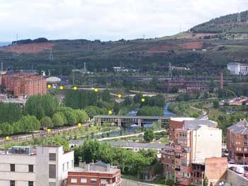 View from Templer Castle-trail our of town